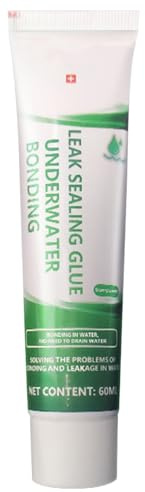 Dichtstoff für Aquarien, 60 ml, wasserdichte Versiegelung, transparente Silikondichtung, wasserdichter Kleber zur Reparatur von Lecks, starker Unterwasserkleber