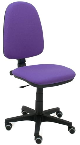 La Silla de Claudia | Silla Escritorio Ergonomica Torino | Ideal para Oficina | Respaldo Ajustable en Altura, Inclinación y Profundidad | Asiento Regulable en Altura (Morado, Sin Brazos)