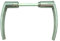 Béquille Double Dac en Aluminium Poli, 1 Portée, Fixation Polybloc, 7mm x 80mm, grise