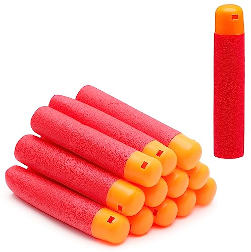 Toyland® - Pack of 12-9.5cm Large Refill Foam Darts - Dart Gun Accessory Packs