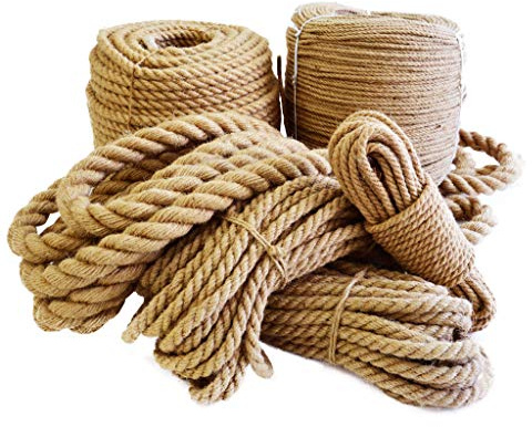 Seil Juteseil Hanfseil 30mm 10m Tau für Haus Garten