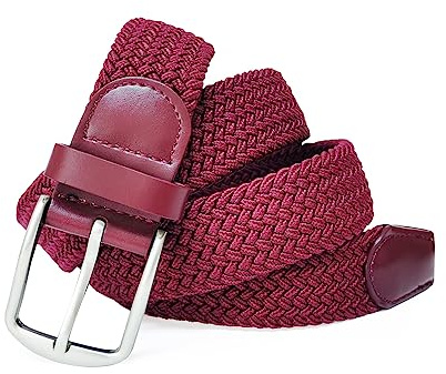 Elastischer Gürtel Unisex, Geflochtener Stretchgürtel für Damen & Herren | Stretchgürtel Dehnbarer Verstellbarer Stoffgürtel ohne Löcher, Flechtgürtel für Jeans & Freizeithosen