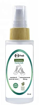 Bifresh - Deodorante per scarpe, biologico, 50 ml, neutralizza e inibisce l'odore, 100% biologico