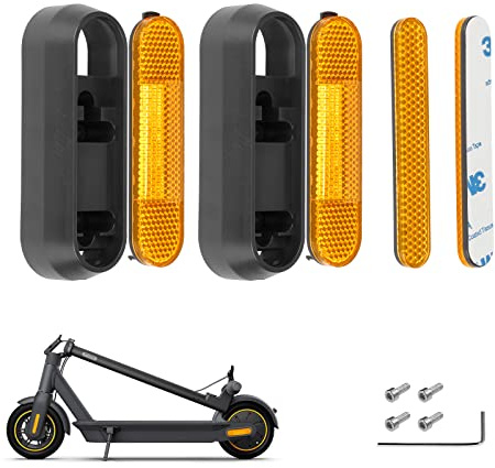 ulip Scooter Wheel Cover Reflective Strips E Scooter Reflectors Reflective Side Cover for Segway Ninebot Max G30 G30D G30E G30LP