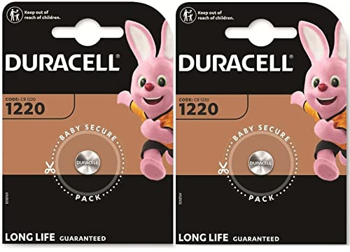 2 x Duracell 1220 (2 Blister mit 1 Batterie), 2 Batterien (CR1220)