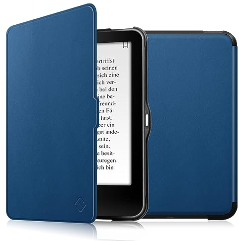 Fintie Hülle für Tolino Vision 4 HD/Vision 3 HD/Vision 2 / Vision 1 / Shine 2 HD eReader - Ultradünne Schutzhülle mit Ruhemodus und Magnetverschluss, Blau