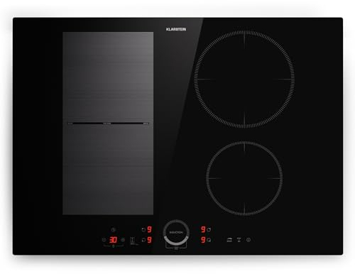 Klarstein Placa Vitroceramica Portatil, Vitro Eléctrica 4 Fuegos, Placa Vitrocerámica Electrica 7000W, Placas Vitro Electrica Cocina, Cocina 4 Fogones, Vitroceramicas, Encimera Cocinas