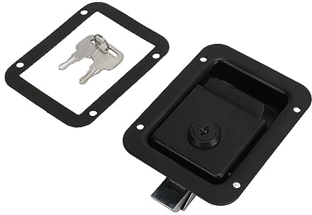 TKSE Trailer Paddle Door Latch, Stylish Rugged Reliable RV Handle Toolbox Latch with Keys For RVs Trucks Campers