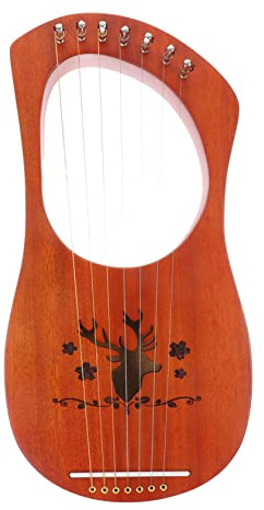 BESTonZON Leierharfe Harfen Stimmstab Für Anfänger Musikinstrument Naturharfe Saiten Für Erwachsene Einfach Zu Bedienen Mit Bedienungsanleitung
