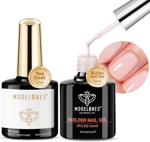 MODELONES Builder 8 in 1 UV Top Coat Gel Nagelverstärker Verlängerung Nail Art Maniküre