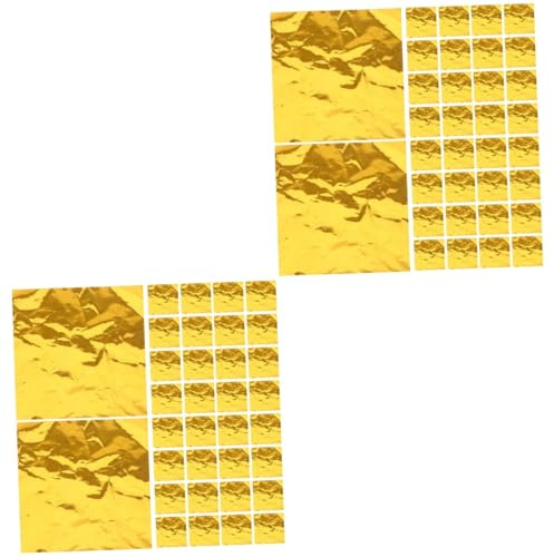 Ciieeo 400pcs Candy Wrappers Square Foil Papers Parchment Paper for Baking Edible Sheets for Homemade Candy Xmas Wrapper