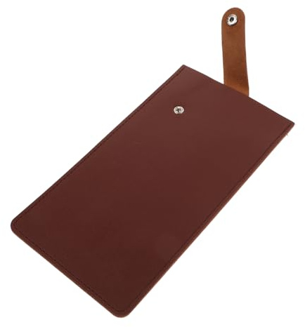 jojomis Juego de cuchillos de cocina, funda de cuero marrón para cuchillos de chef, cubierta de cuchillo de poliuretano, funda protectora portátil para cuchillos, 21,5 cm