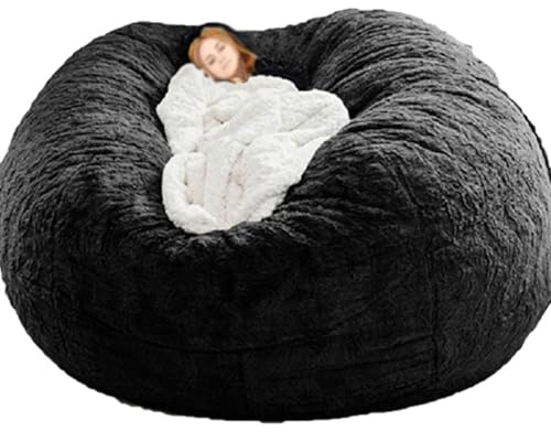 Riesiger Sitzsack XXL Erwachsene Outdoor Bezug, Flauschig und Kuschelig (ohne Füllung), Wohnzimmermöbel, Party, Waschbar, Lesesessel, Sofabezug