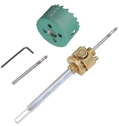 Yechiry Ouvre-trous de Cloison Sèche en Acier en Alliage, Ouvre-trous de Trou de Retrait Rapide Ouvreur de Scie à Lames Universelles Kit de Tige Hexarrière Kit de Plafond ou Outil d'ouvre-outils