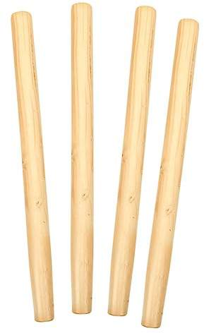 Artibetter Manici in Legno Di Ricambio Per Attrezzi Da Giardino 4 Pezzi 50 Cm Manici Lunghi Ergonomici Per Falci, Zappe e Pale Sostituzione Impugnature Utensili Agricoli Robusti e Leggeri