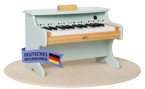 Coemo Kinder-Klavier, 42x25x29 cm, 25 Tasten Piano für Kinder, Mädchen | Musik Lerninstrument Spielzeug, Motorikspielzeug, Holzklavier für Kleinkinder, Jungen Klavier, Zwei Varianten, saubere Töne