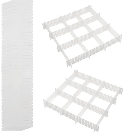 Tsudoku Drawer Dividers,47x7cm Kitchen Drawer Organizer Set of 8 Adjustable Drawer Dividers Organizer Separator for Clothes Makeup Storage of Dresser, Desk & Dresser in Bathroom, Bedroom