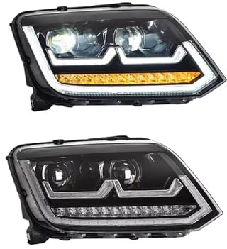 Parti del modello di auto compatibili for AMAROK Pick-up 2010-2020 Fari anteriori o fari allo xeno doppio proiettore FACELIFT