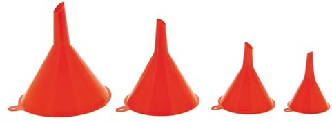Set di 4 Imbuti Universal, Imbuto Cucina, Plastica, Imbuti da Cucina, Diverse Dimensioni per il Trasferimento di Liquidi, Ideale per Conserve, Cucina, Laboratorio e Olio per Auto