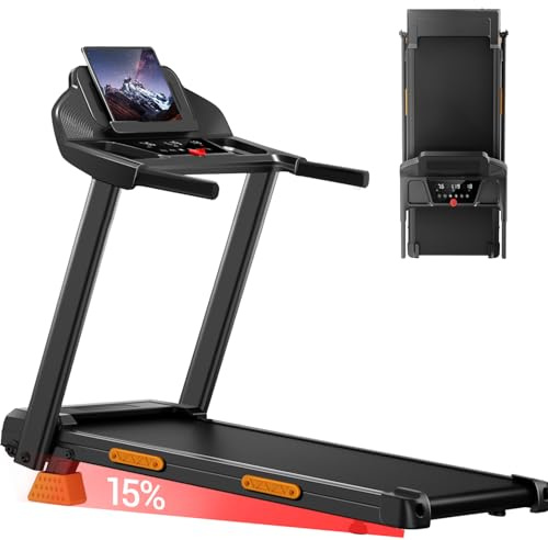 LONTEK Tapis de Course Pliable Inclinable 15%
