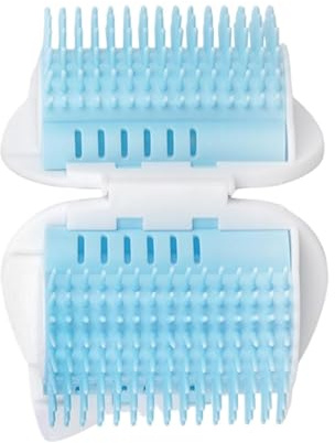 Brosse Pour Chats Grattoir d'Auto-Toilettage Mural d'Angle | Accessoires de Toilettage pour Chat Pour Maison Intérieur Salon Chambre Vétérinaire Spa Animaux Poils Courts Chiot
