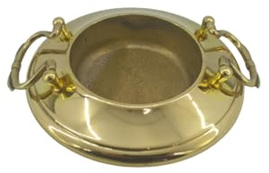 artigianatodaloise - Braciere riproduzione in ottone lucido artigianato posacenere - Braciere 1