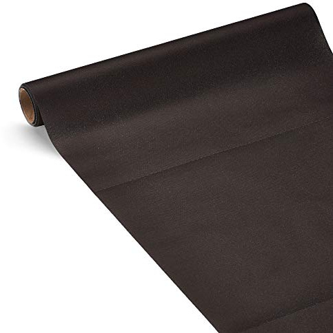 Le Nappage - 3-in-1 Airlaid Tischläufer in Schwarz - Recycelbar und biologisch abbaubar - FSC-Zertifiziert - Schwarzer Papier Tischläufer - Größe 0,40 x 4,80 Meter