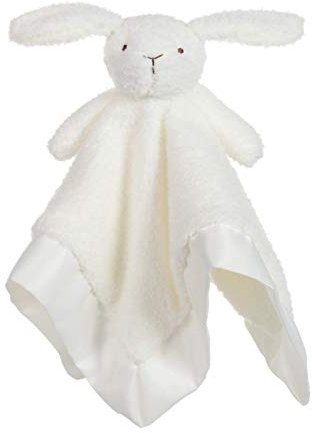 Apricot Lamb bébé Couverture Peluche Confort pour Bébés Nouveau-nés Satin Lapin Blanc