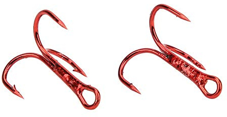 100st Fiske Diskantkrokar Rund Böj Barberad Diskantkrok Starka Högkolstål Fisk krokar för beten Gädda Betar(10#)