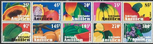 Dutch Antilles 1391-1400 Zehnerblock (Complete.Issue.) unmounted Mint/Never hinged ** MNH 2005 Fruits (Stamps for Collectors) Plants/Mushrooms