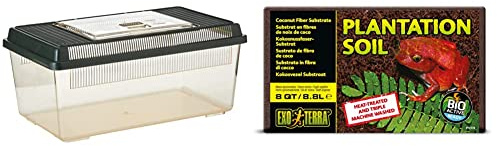 Exo Terra PT2300 Flat Faunarium, Medium & Plantation Soil Substrate, 8.8 Litre