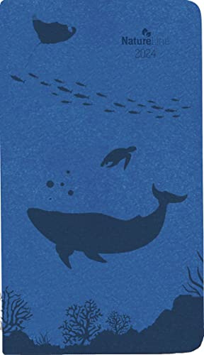 Taschenkalender Nature Line Ocean 2024 - Taschen-Kalender 9x15,6 cm - 1 Woche 2 Seiten - 128 Seiten - Umwelt-Kalender - mit Hardcover - Alpha Edition