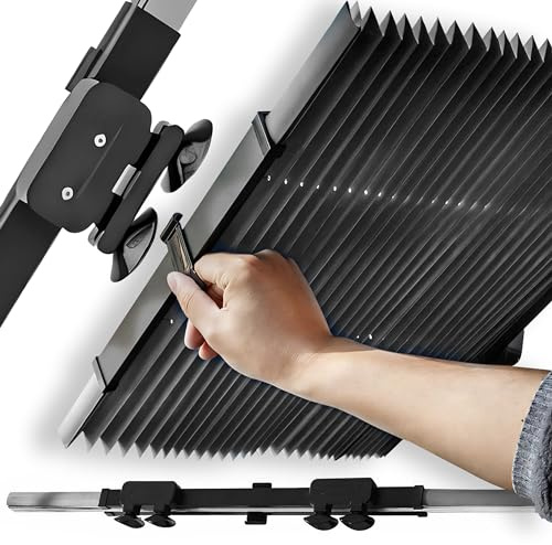 Retoo Sonnenschutz Auto Frontscheibe 140x70cm, mit UV-Schutz Sonnenschutz für Windschutzscheibe, Sonnenschirm, Innen Schnelles Entfalten Wärmeisolierter, Sonnenschirmm für die meisten Autos