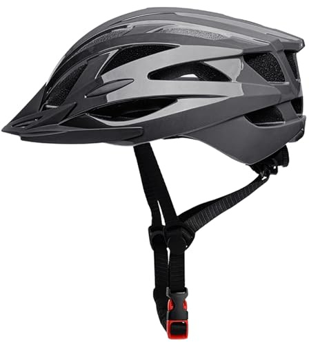 SAEROVIE Bike Helmet for Men and Women, Bicycle Helmets for Mountain and Road Cycling, Cycling Helmet with Removable Visor, 56 to 62 cm Heads Circumference, for Ages 14 and Up People