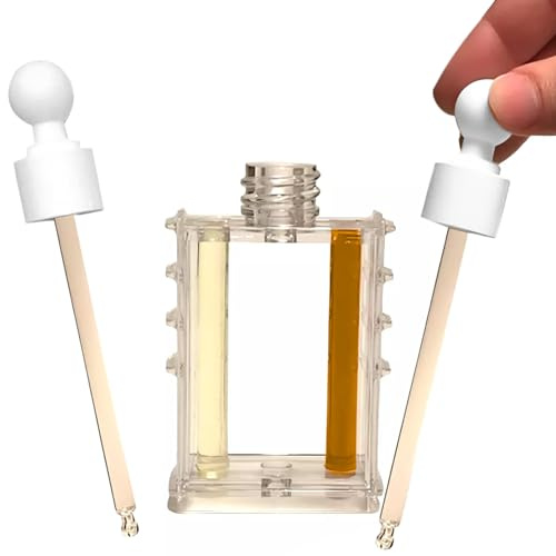 Fryer Oil Test Kit Two Color Visual Guide With Glass Dropper Restaurant Food Service Clear Frying Oil Testing & Monitoring Professional Oil Replacement Indicator Tool for Quality Fried Foods, Small
