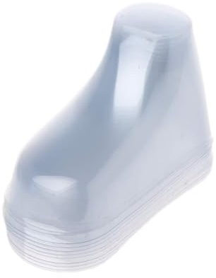 KAHDGSS 10 Stück Durchsichtige Babyfüße Aus Kunststoff Schaufenster Schuhspanner Babyschuhe Schuhe Und Socken 8/9/10 5/11/12 cm Transparent