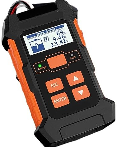 Batterie Tester, KW520 10A 5A Automatischer Auto-LKW-Batterietester Ladegerät Blei-Säure-Autobatterie-Impulsreparaturwerkzeug,Batterietester
