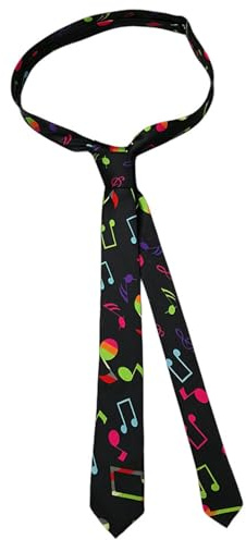 TPZORJX cravatta，cravatte uomo particolari，Nota musicale universale cravatta， Lavorata a Maglia Skinny Stretta Cravatta a Maglia in Stile Retrò Sportivo Casual Ufficio Accessorio Basic per Gentlemen