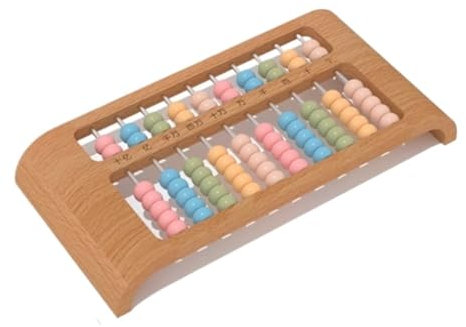 TOTIKI Boulier Abaque Boulier Chinois Vintage, Outil De Calcul Mathématique for L'école Mathématiques Outil De Calcul(29.5x15cm)