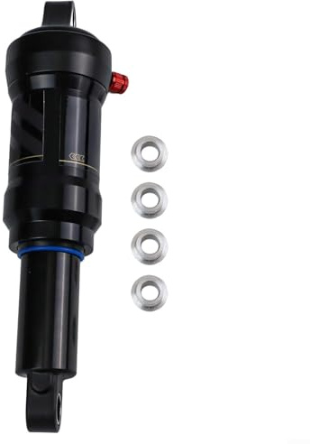 Fauhapyway Amortiguador Trasero de Bicicleta de Montaña Absorbente de Aire 165mm 190mm Suspensión Ajustable con Aleación de Aluminio Para MTB de Descenso (Estilo 190mm 2)