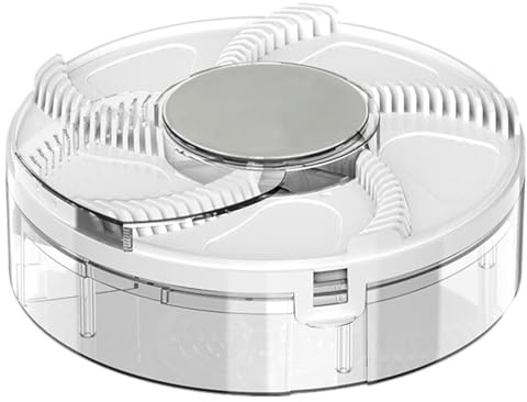 Attrape Mouches Électrique Rotatif à 360°,Piège à Mouches Automatique d'intérieur,Fly Catcher,Destructeur d'insectes,Moucherolle Rechargeable par USB pour Maison, Cuisine, Restaurant,Bar (Blanc)