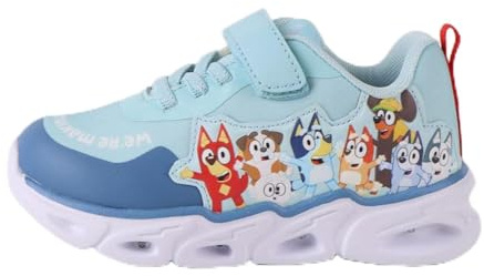 Deportivas Bluey con Luces Suela Ligera de EVA - Zapatillas Bluey Cómodas para Niño y Niña