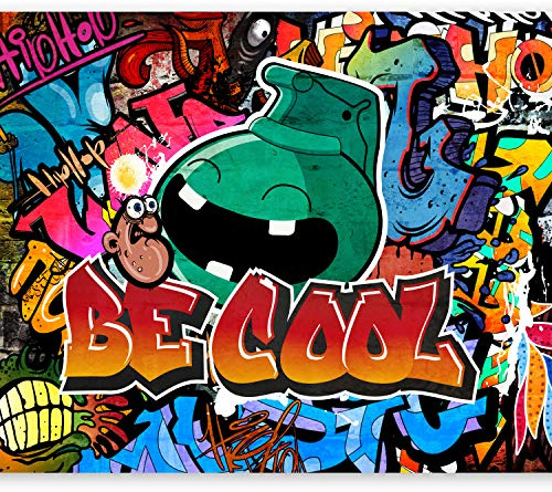 murando - Fototapete Vlies Graffiti, 350x256 cm, Schlafzimmer, Wohnzimmer | Full HD Druck, 3D-Effekt, lichtbeständige Farben, ideal fürs Wohn- oder Schlafzimmer, schnelle Montage, lichtbeständig, edel