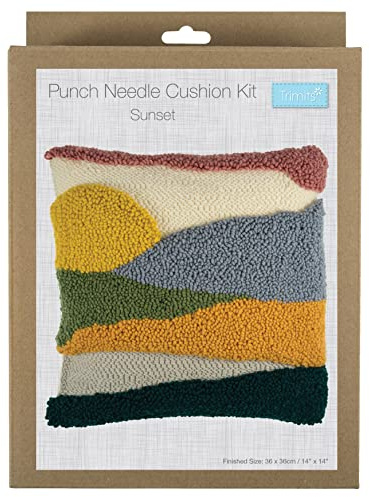 Kit de coussin d'aiguille de poinçon, coucher de soleil
