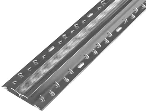 Carpet Door Bar Threshold Cover Strip Transition Trim For Underlay Carpet Flooring or Doorway Aluminum Double Edge Adjustable Carpet to Carpet Strip Silver