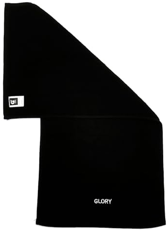 Glory Gym Towel - 100% Organic Cotton - Soft and Absorbent for Gym, Yoga, spa Dimensions (29.52 X 13.78 inch) 570 GSM (Black)