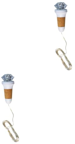 IMIKEYA 2pcs String Wine Bottle Cork Light Rechargeable USB Led String Light for Party Night