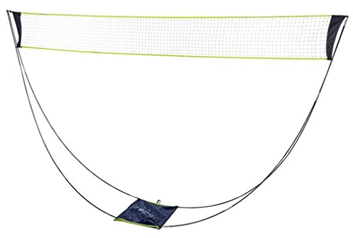 9,8 Fuß faltbares Badminton-Set-Netz, tragbares Volleyballnetz, einfach zu installierendes Badminton-Netz mit Aufbewahrungstasche, für Strandsport im Freien und in der Halle