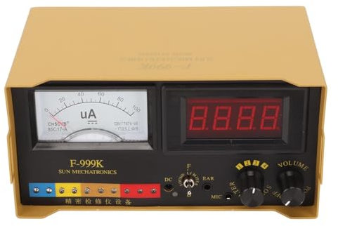 Sensor de fugas de agua de tubería subterránea, detector de fugas portátil con reducción de ruido, detector acústico de fugas de agua, con auricular, 4 engranajes ajustables,F999K
