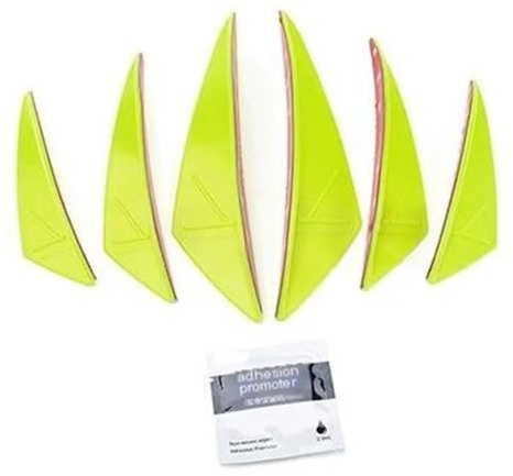 XFYESL Spoiler per Labbro Adatto per BMW Adatto per Yamaha Adatto per Honda Motociclo Alettone Anteriore Carenatura Deflettore Aria Kit alettone aerodinamico Spoiler(Yellow)